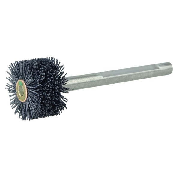 Weiler Bore-Rx 1-1/2"Dia.  Brush Deburring .026/120CG Crimped Fill, 3/8" Stem 17212